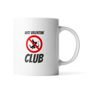 Hrnek Anti Valentine Club: 330 ml