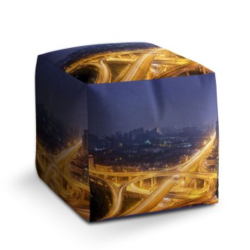 Taburet Cube Křižovatka: 40x40x40 cm