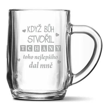 Půllitr Když Bůh stvořil tchány: 0,5