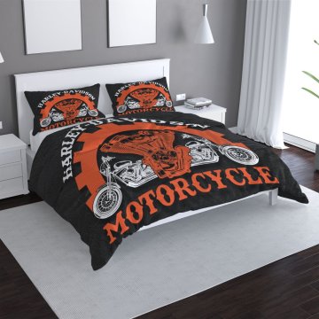 Povlečení Harley-Davidson motor Černé pozadí