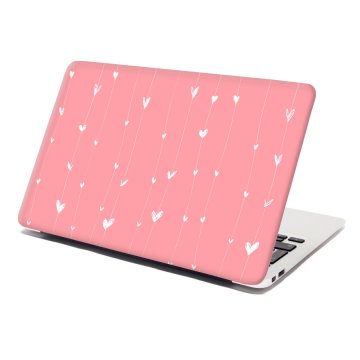 Samolepka na notebook Asymetrická srdíčka