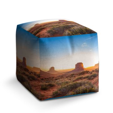 Taburet Cube Skály v poušti 2: 40x40x40 cm