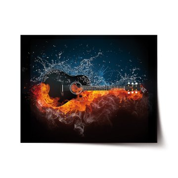 Plakát Ohnivá kytara