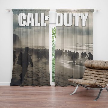 Závěs Call of Duty Normandie: 2ks 140x250cm
