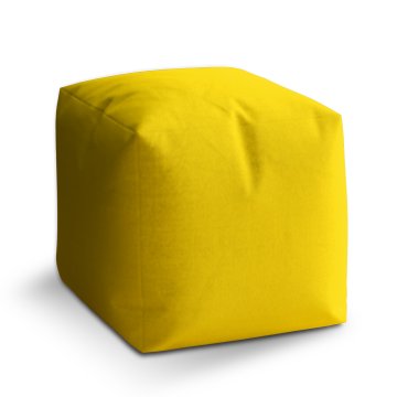 Taburet Cube Žlutá: 40x40x40 cm