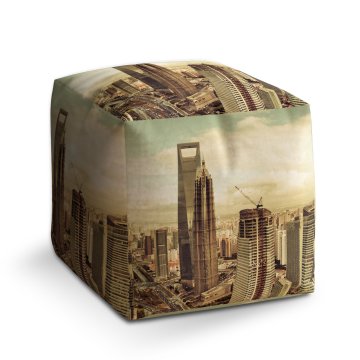 Taburet Cube Mrakodrapy 4: 40x40x40 cm