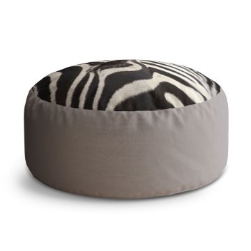 Taburet Circle Detail zebra: 40x50 cm