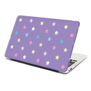Samolepka na notebook Hvězdy na fialové