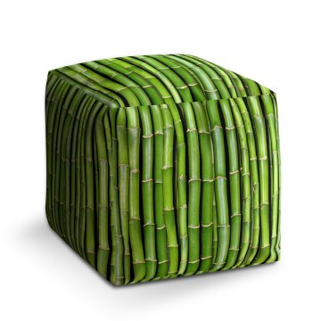 Taburet Cube Bambus: 40x40x40 cm