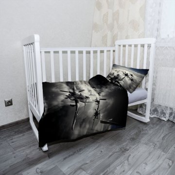 Mikroply&scaron;ov&eacute; dětsk&eacute; povlečen&iacute; do post&yacute;lky St&iacute;hac&iacute; letadla