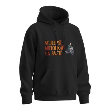 Mikina s potiskem Nejlepší motorkář na světě
