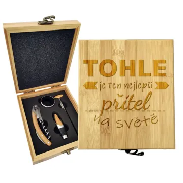 D&aacute;rkov&aacute; sada na v&iacute;no Tohle je ten nejlep&scaron;&iacute; př&iacute;tel na světě: 147&times;168&times;49 mm