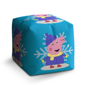 Taburet Cube Prasátko Pepina Vločka: 40x40x40 cm