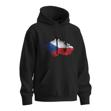 Mikina s potiskem Česká vlajka - Hrdě za Česko