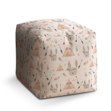 Taburet Cube Zajíček indián: 40x40x40 cm