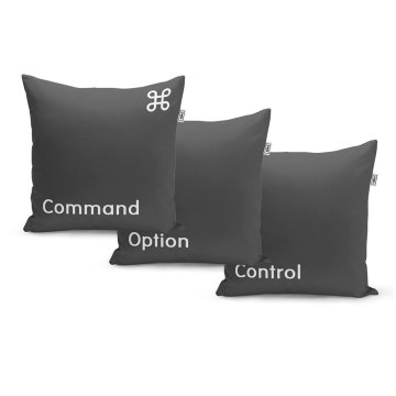 Polštáře Command + Option + Control