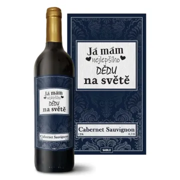 Červené víno Já mám nejlepšího dědu na světě: 0,75 l
