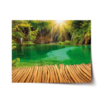Plakát Jezírko s vodopádem