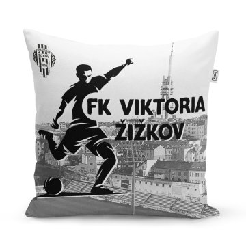 Polštář FK VIKTORIA ŽIŽKOV - Fotbalista - 40x40 cm