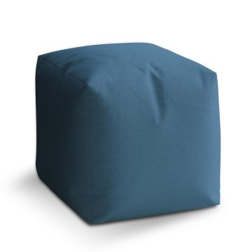 Taburet Cube Indigově modrá: 40x40x40 cm