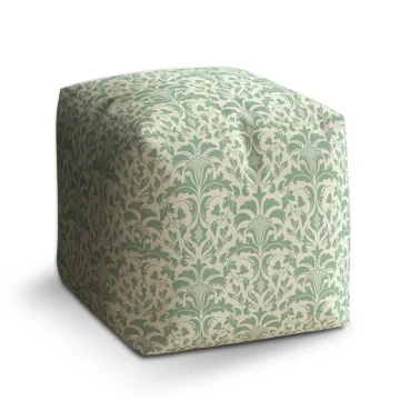 Taburet Cube Královská zeleň