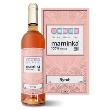 Růžové víno Maminka: 0,75 l