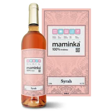 Růžové víno Maminka: 0,75 l 