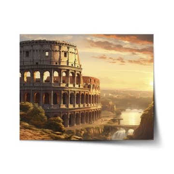 Plakát Řím Koloseum Historic