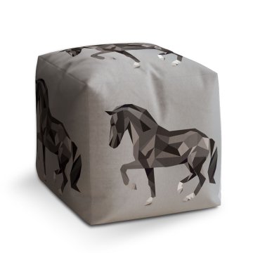 Taburet Cube Kůň: 40x40x40 cm