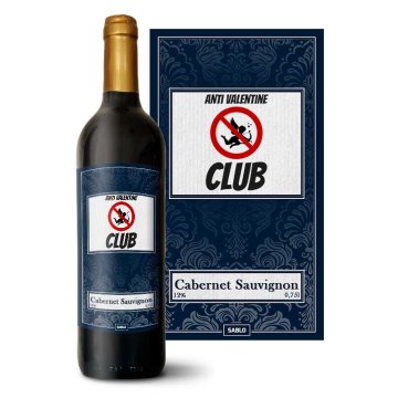 Červené víno Anti Valentine Club: 0,75 l