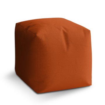 Taburet Cube Cihlově oranžová: 40x40x40 cm