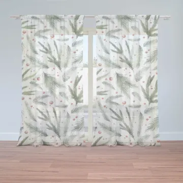 Vánoční záclony Vůně jehličí: 2ks 150x250cm