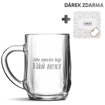 Půllitr pro leváky s vlastním textem