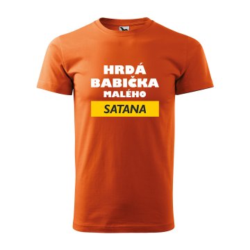 Tričko s potiskem Hrdá babička malého satana