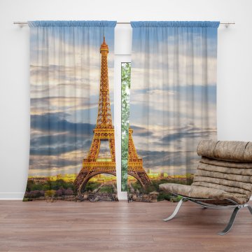 Závěs Eiffel Tower 3: 2ks 140x250cm