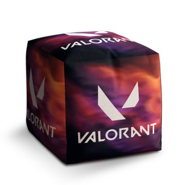 Taburet Cube VALORANT Glow: 40x40x40 cm