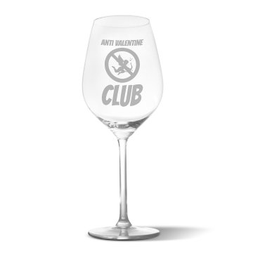 Sklenička na víno Anti Valentine Club: 49 cl