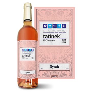 Růžové víno Tatínek: 0,75 l