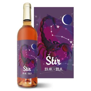 Růžové víno Štír: 0,75 l 