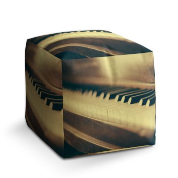 Taburet Cube Klávesy klavíru: 40x40x40 cm