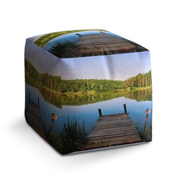 Taburet Cube Molo na jezeře: 40x40x40 cm
