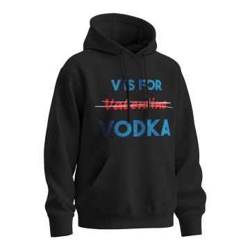 Mikina s potiskem V is for Vodka