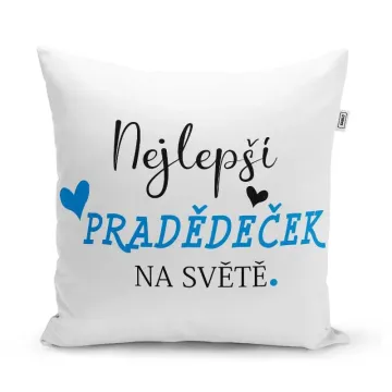 Polštář Nejlepší pradědeček na světě: 40x40 cm