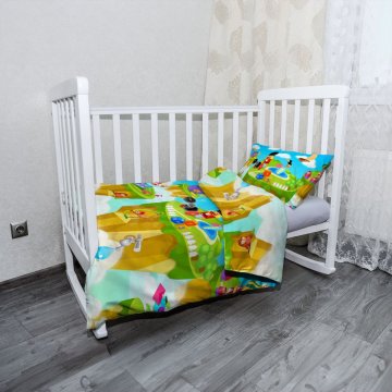 Mikroply&scaron;ov&eacute; dětsk&eacute; povlečen&iacute; do post&yacute;lky Dětsk&yacute; motiv 2