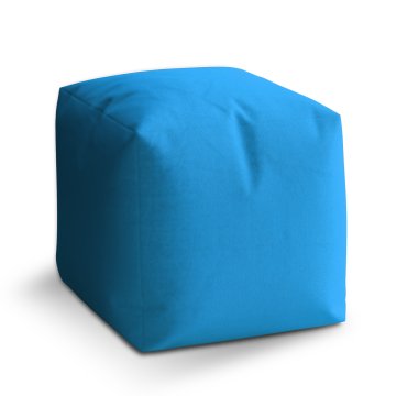 Taburet Cube Azurová: 40x40x40 cm