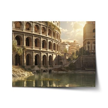 Plakát Řím Koloseum Art