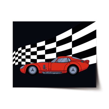 Plakát Závodní auto