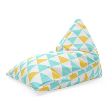 Sedací vak Triangl Dvoubarevné trojúhelníky: 120 x 100 x 100 cm