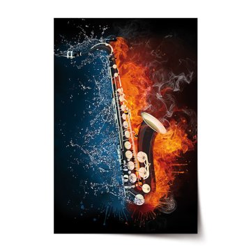 Plakát Ohnivý saxofon