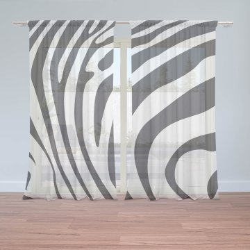 Záclony Vzor zebry: 2ks 150x250cm